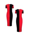 Staud Women's Black/red Atlanta Falcons Colleen Dress