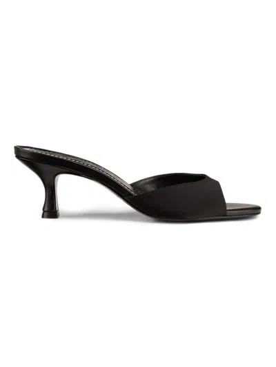 Staud Women's Bridgette Satin 55mm Mules In Black
