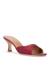 Staud Brigitte Mules Pinot In Pinot Satin