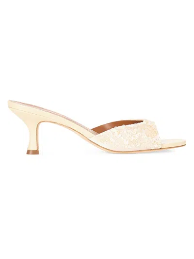 Staud Women's Brigitte 55mm Sequin Sandals In Neutral
