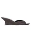 Staud Women's Brigitte 60mm Leather Slip-on Wedge Mules In Brown