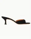 Staud Brigitte Suede Mules In Black