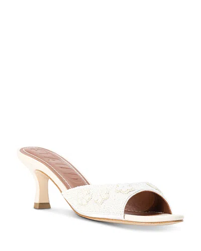 Staud Women's Brigitte Mules In White