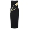 Staud Women's Brooke Embellished Midi Dress, Night Iris In Blue