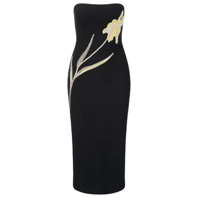 Staud Women's Brooke Embellished Midi Dress, Night Iris In Blue