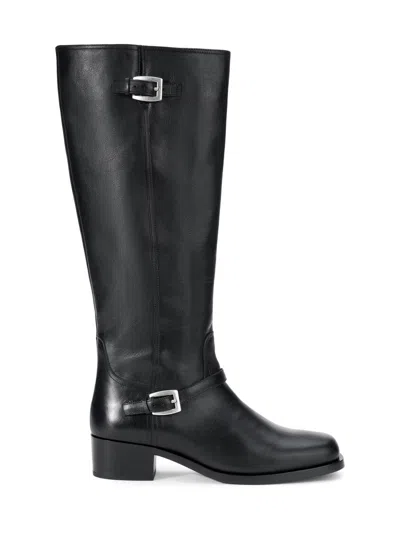 Staud Women's Brooklyn 50mm Leather Knee-high Boots In Black