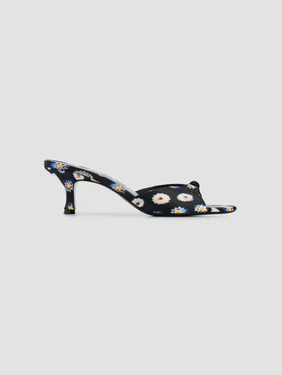 Staud Women's Brynn Satin Mule Sandals In Black