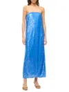 Staud Women's Casey Sequined Strapless Gown In Blue