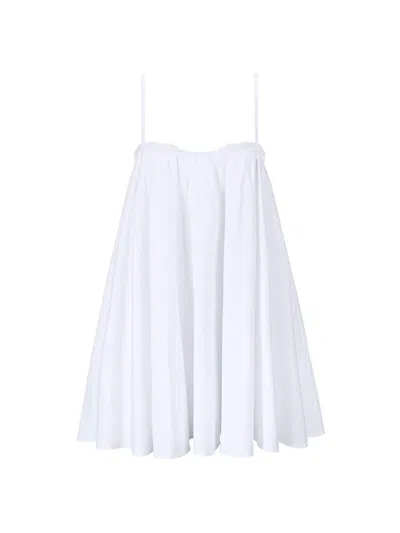 Staud Cecily Cotton Minidress In White