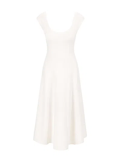 Staud Women's Charlotte A-line Midi-dress In Neutral