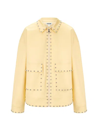 Staud Women's Clarke Studded Jacket In Gold