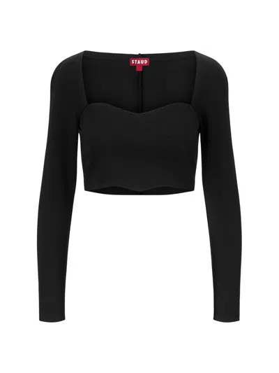 Staud Women's Corde Cropped Top In Black