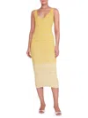 Staud Women's Dana Ombré Midi-dress In Yellow Multicolor