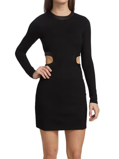 Staud Women's Dolce Cut-out Minidress In Black