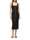 Staud Domani Midi Dress In Black