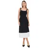 Staud Ellison Womens Colorblock Knit Sheath Dress In Multi