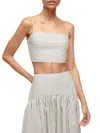 Staud Federico Crop Top In Multi