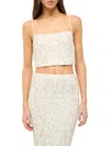 Staud Women's Fermo Beaded Crop Top In Multi