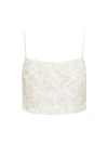 Staud Women's Fermo Beaded Crop Top In Ivory