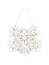 Staud Women's Flora Leather Basket Bag In White