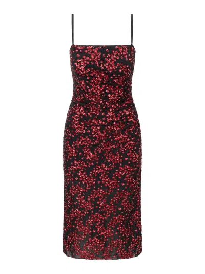 Staud Women's Florentina Floral Sequined Midi-dress In Multi