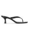 Staud 55mm Freja Leather Thong Sandals In Black