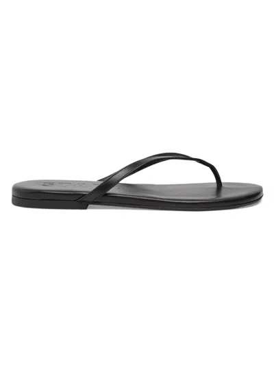 STAUD WOMEN'S FREJA LEATHER THONG SANDALS