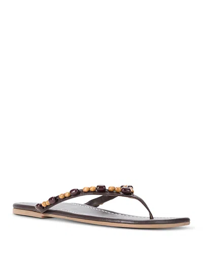 Staud Women's Freja Thong Sandals In Brown