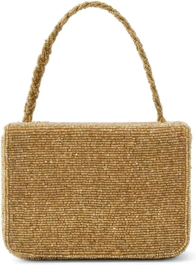 Staud Women's Gold Carmen Beaded Box Bag