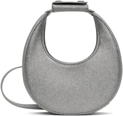 Staud Silver Goodnight Moon Bag In Diamond