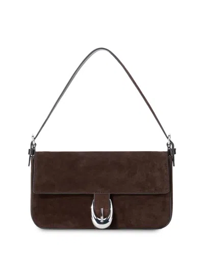 Staud Harlow Leather Shoulder Bag In Pink