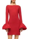 Staud Hawthorne Dress In Rouge In Red