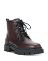 Staud Henry Leather Combat Boots In Brown