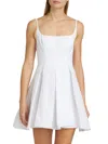 Staud Wylie Mini Dress In White In White