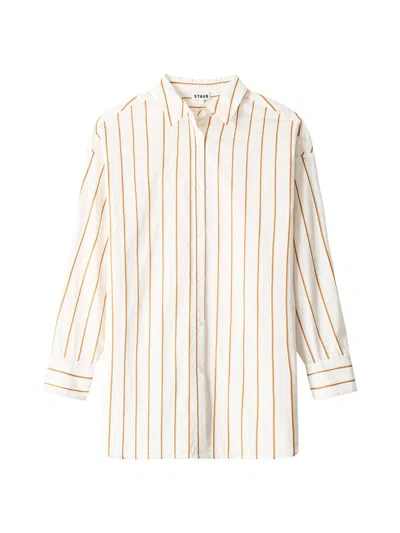 Staud Women's Kendy Striped Cotton-blend Shirt