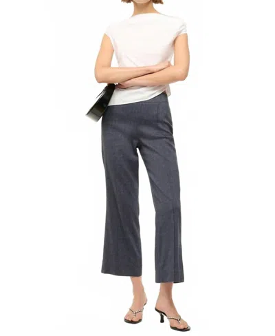 Staud Women's Knack Linen Pant In Chambray In Gray