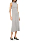 Staud Women's Malachite Rib-knit Fit & Flare Midi-dress In Gold