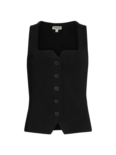 Staud Women's Marisa Vest Top In Black