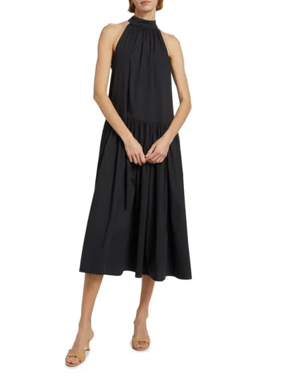 Staud Women's Marlowe Halter Midi-dress In Black