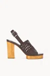 Staud Women Martina Wood Platform In Espresso