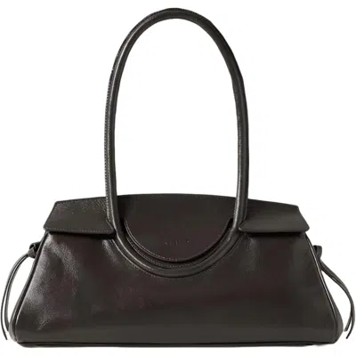 Staud Maude Leather Shoulder Bag In Brown