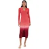 Staud Shoko Sweater Dress Dusk Dip Dye In Multi