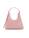 Staud Women's Mini Croc Embossed Leather Hobo Bag In Pink