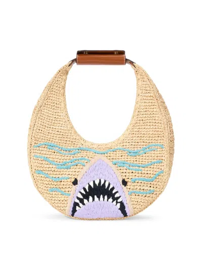 Staud Women's Moon Raffia Tote Bag
