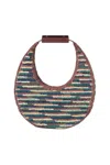 Staud Moon Raffia Top Handle Tote