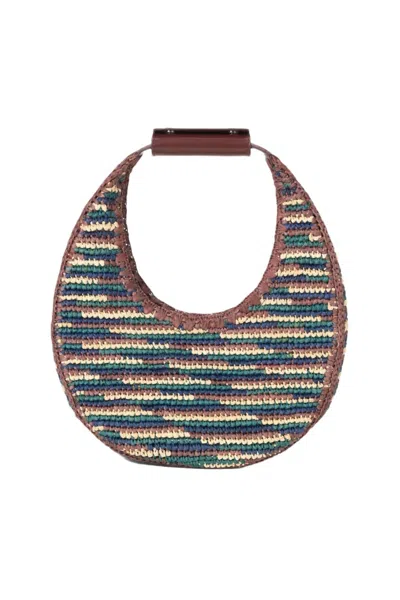 Staud Women's Moon Raffia Tote Bag In Mixed