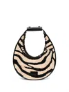 Staud Women's Moon Raffia Tote Bag In Zebra In Multi