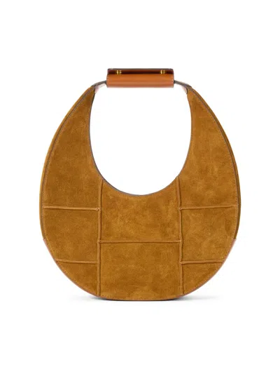 Staud Women's Moon Suede Shoulder Bag In Brown