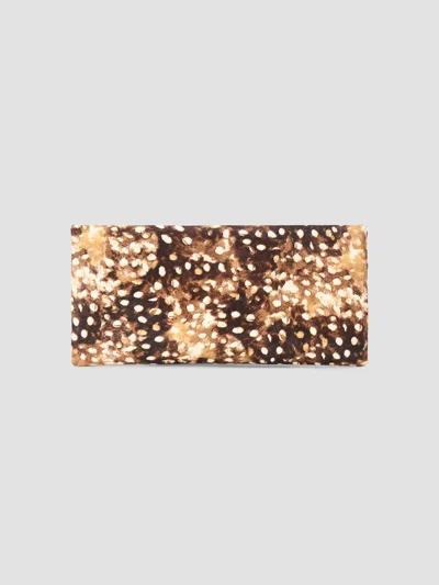 Staud Women's Muse Fawn-print Calf Hair Clutch In Fawn Haircalf
