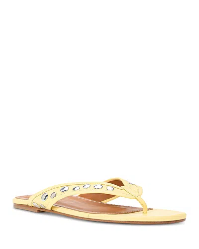 Staud Women's Nova Thong Sandals In Yellow
